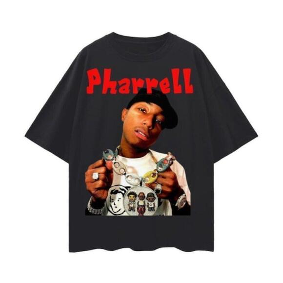 Kaity K Other - Never Stop Creating Pharrell Retro Oversize Music Fan T Shirt
